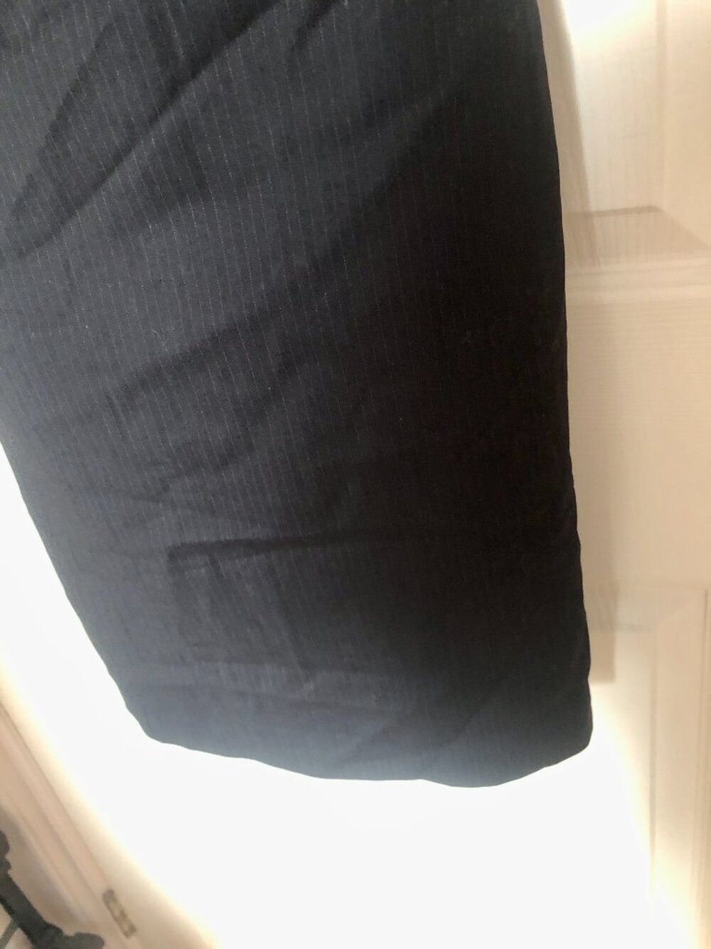 NWT Mexx Metropolitan Black Pinstripe Sheath Dress Size 34 Fitted Stretch Office - Picture 6 of 16